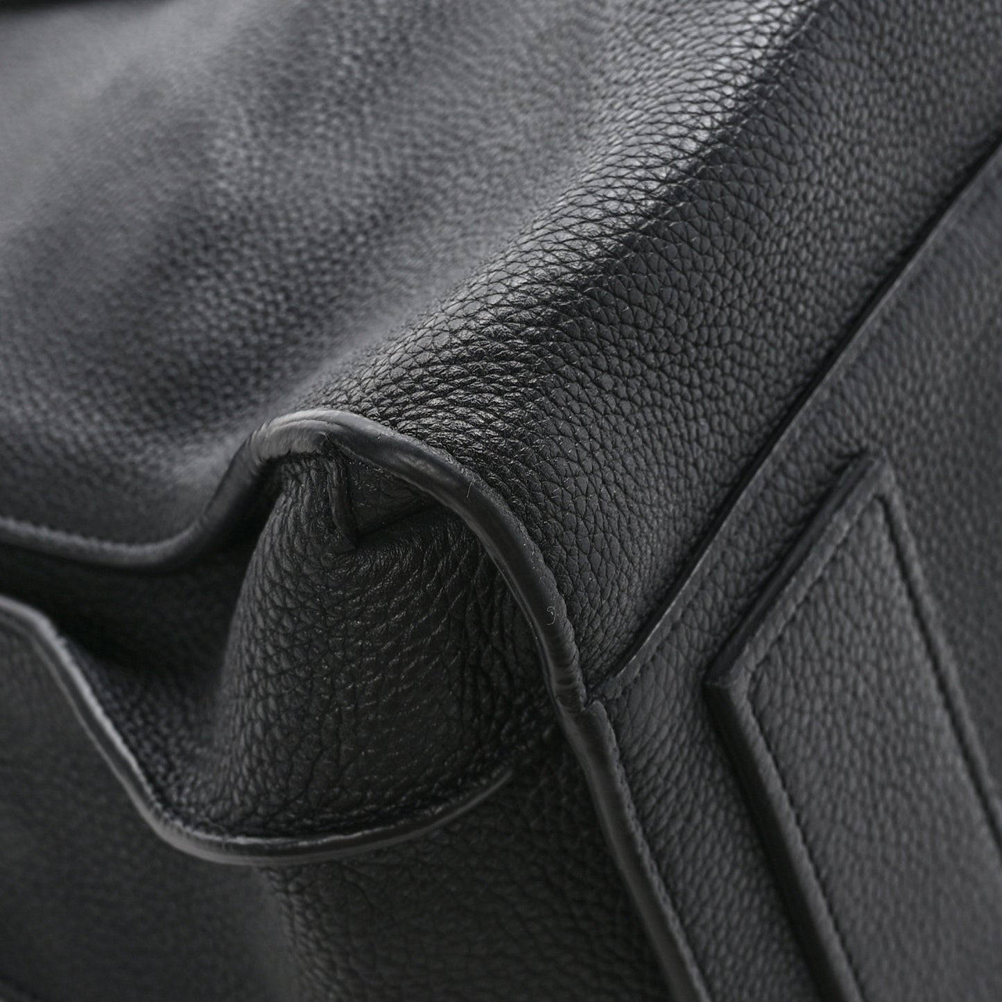 Grained Calfskin Medium Souple Sac De Jour Black