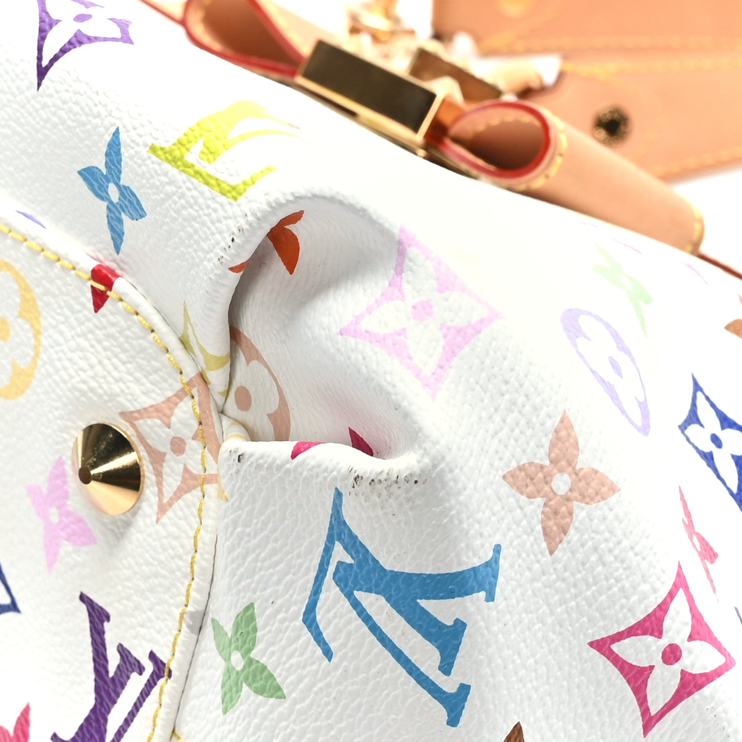 Louis Vuitton Monogram Multicolor Annie MM White 8 of 10