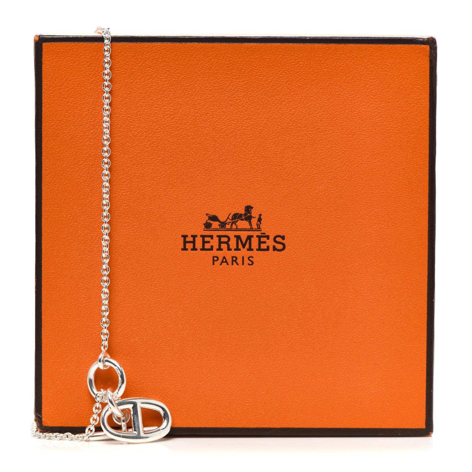 Hermes Sterling Silver Amulette Chaine d'Ancre Necklace 5 of 5