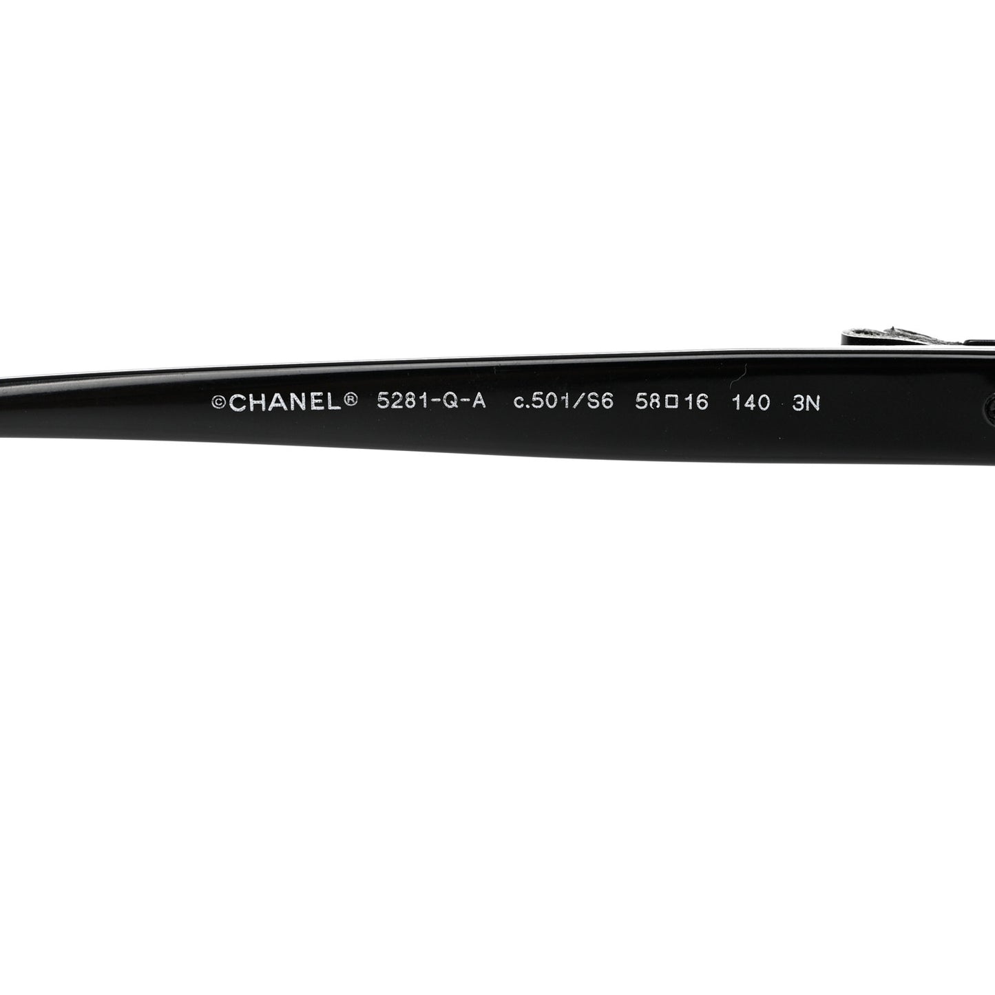 Acetate CC Bow Sunglasses Black