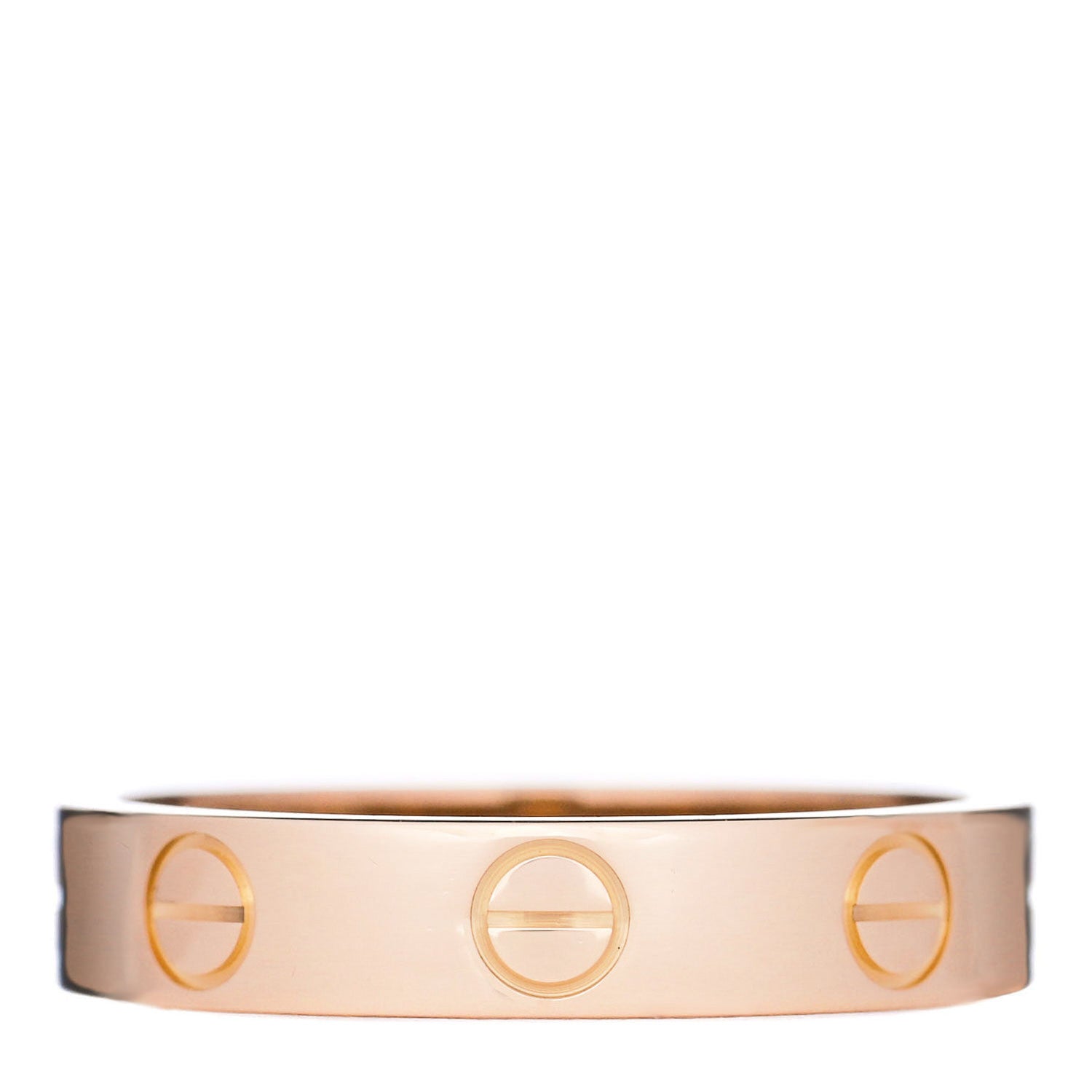 Cartier 18K Pink Gold 3.5mm LOVE Wedding Band Ring 50 5.5 1 of 4