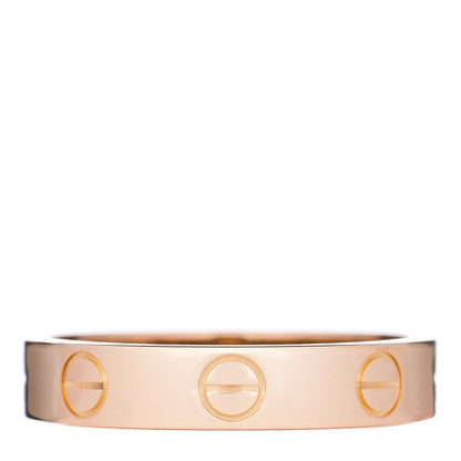 Cartier 18K Pink Gold 3.5mm LOVE Wedding Band Ring 50 5.5 1 of 4