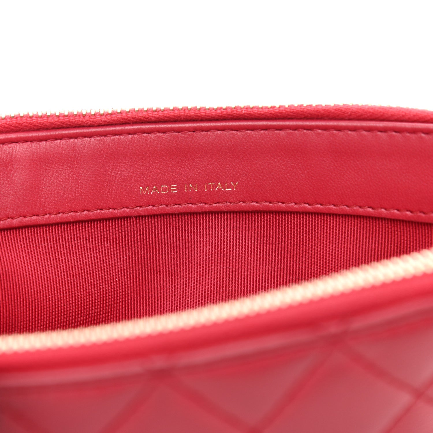 Chanel Lambskin Quilted Small Clutch With Chain Dark Pink 7 of 12