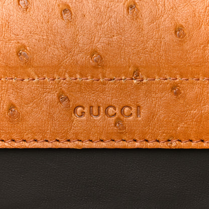Gucci Ostrich Small Zumi Top Handle Bag Sun Oil 6 of 12
