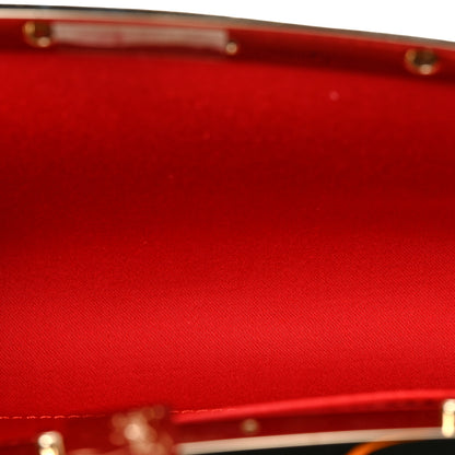 Christian Louboutin Suede Crystal Strass Small Palmette Clutch Pink Vintage Rose 5 of 8