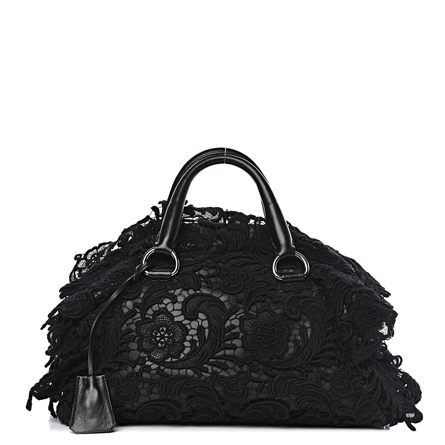 Prada Lace Pizzo S Bowler Black 2 of 12