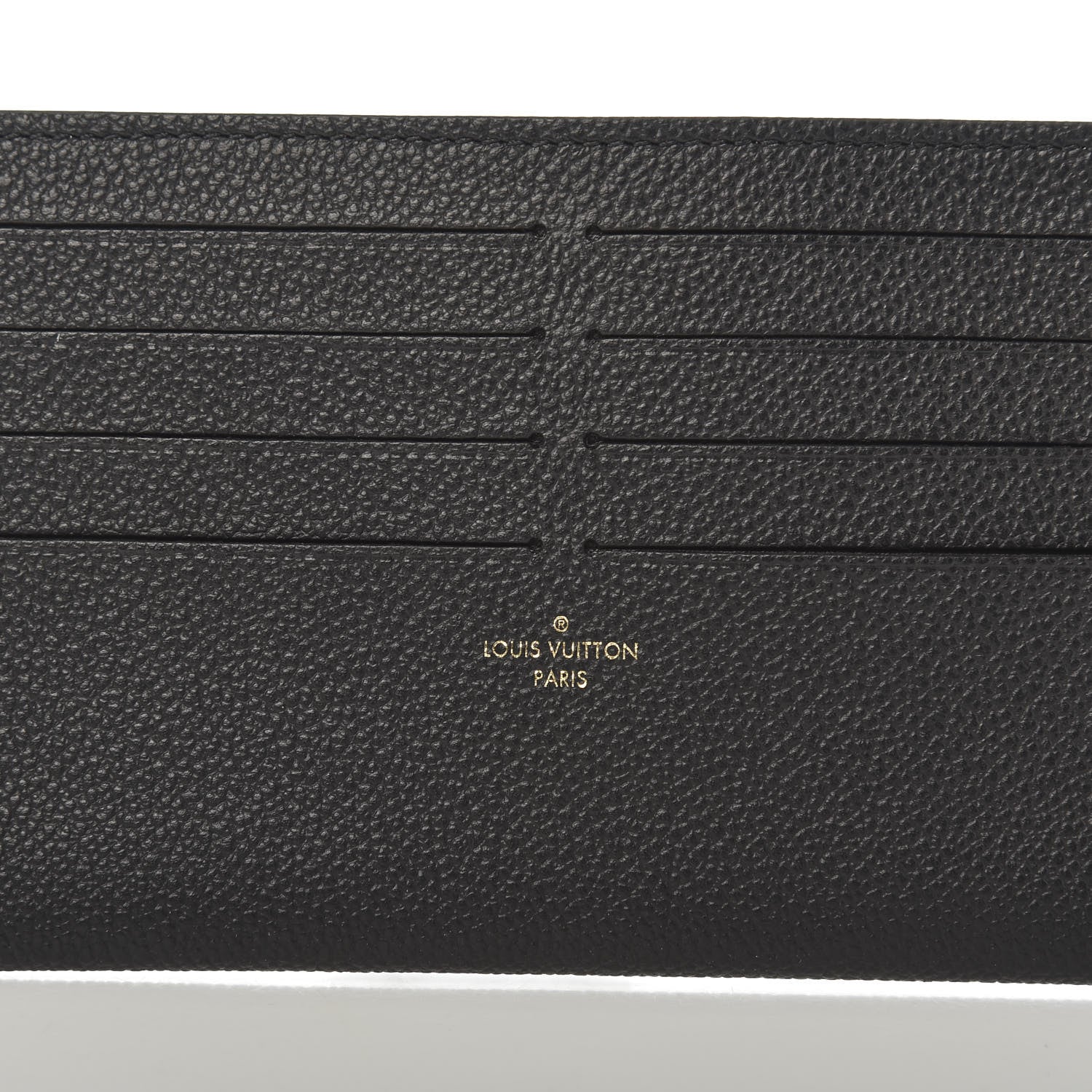 Louis Vuitton Calfskin Felicie Chain Wallet Card Holder Insert Black 6 of 6