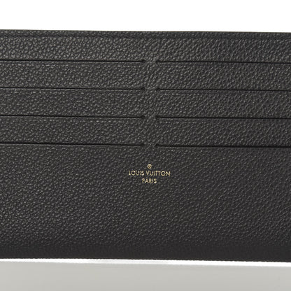 Louis Vuitton Calfskin Felicie Chain Wallet Card Holder Insert Black 6 of 6