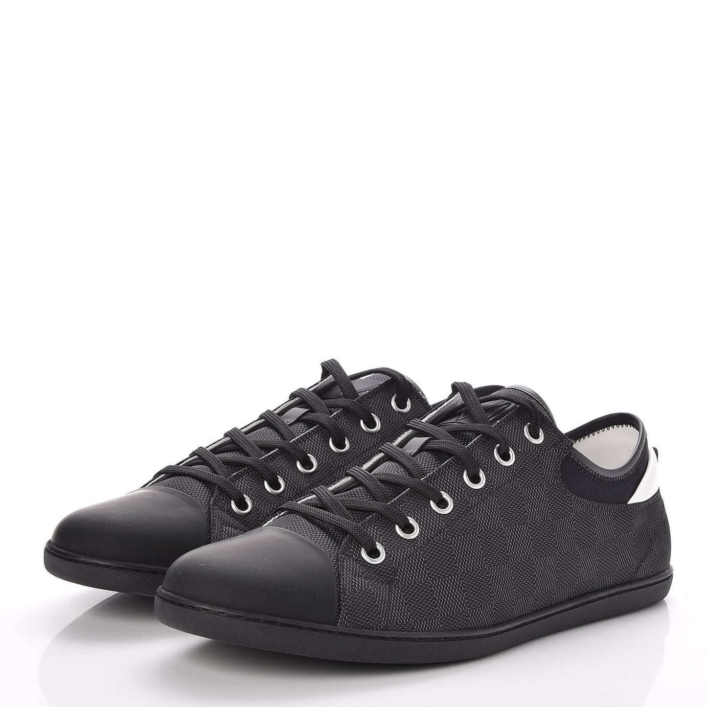 Lambskin Damier Graphite Baseball Sneakers 12 Black