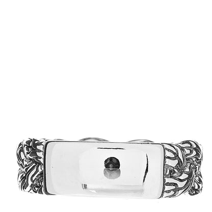 John Hardy Sterling Silver Diamond Classic Chain Band Ring 57 8 3 of 5