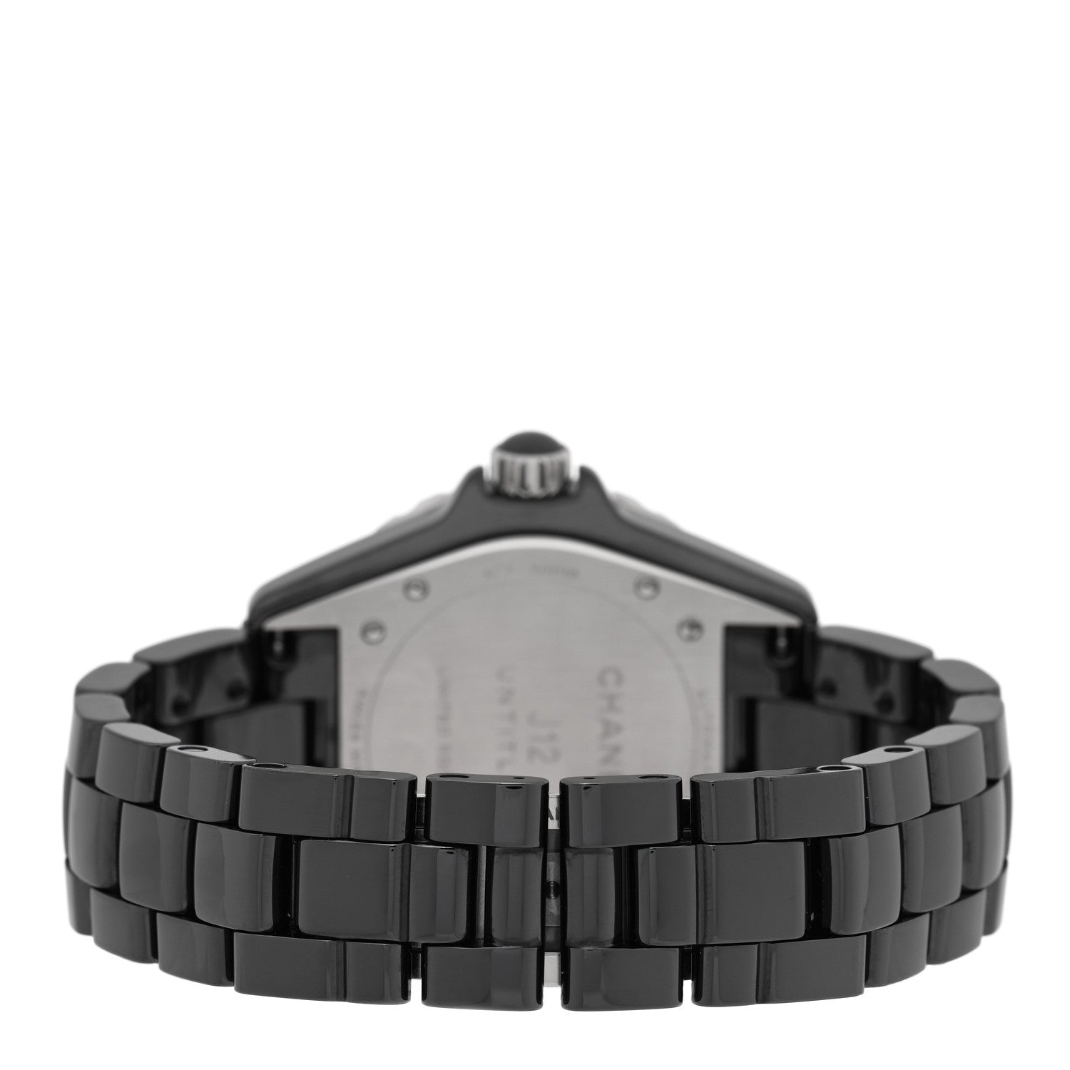 Chanel Stainless Steel Ceramic 38mm J12 Untitled Automatic Watch Black 3 of 5