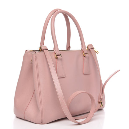 Prada Saffiano Small Galleria Double Zip Tote Orchidea 3 of 14
