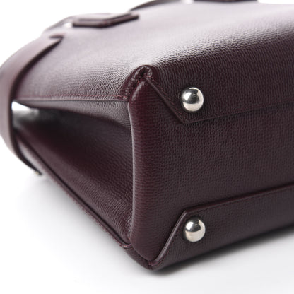 Burberry Grainy Calfskin House Check Small Banner Tote Mahogany Red 6 of 10