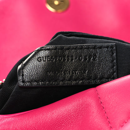 Saint Laurent Lambskin Quilted Toy Loulou Puffer Monogram Chain Satchel Bubblegum 8 of 10