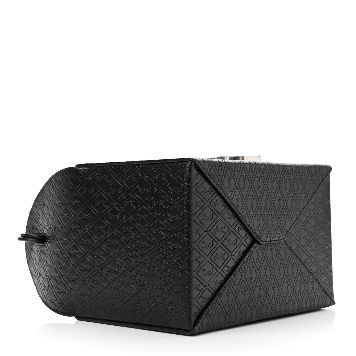 Saint Laurent Calfskin Monogram Take Away Box Black 4 of 9