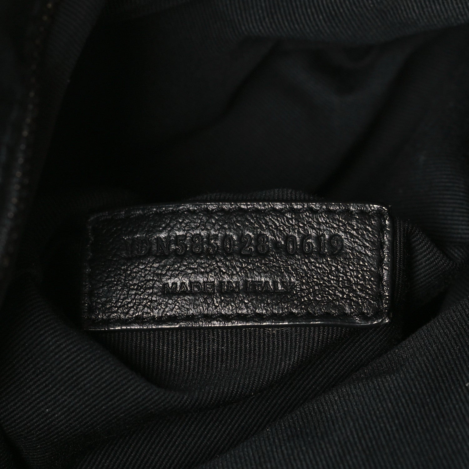 Saint Laurent Vintage Lambskin Chevron Monogram Medium Nolita Black 7 of 9