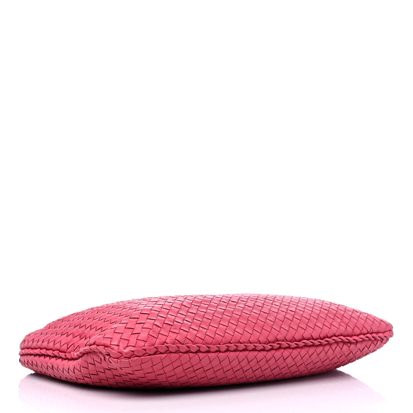 Nappa Intrecciato Large Veneta Hobo Rosa Shock