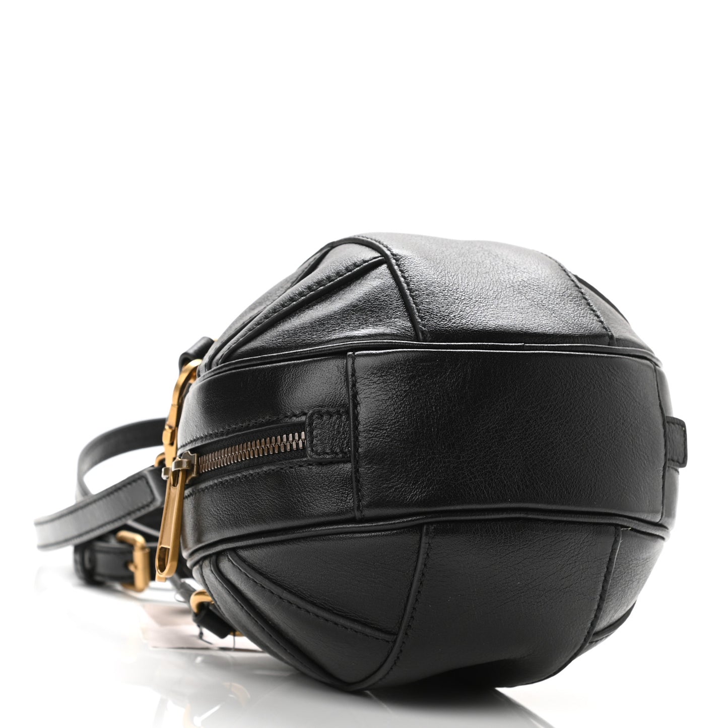 Piuma Lux Energy Mini Tifosa Basketball Shaped Shoulder Bag Black