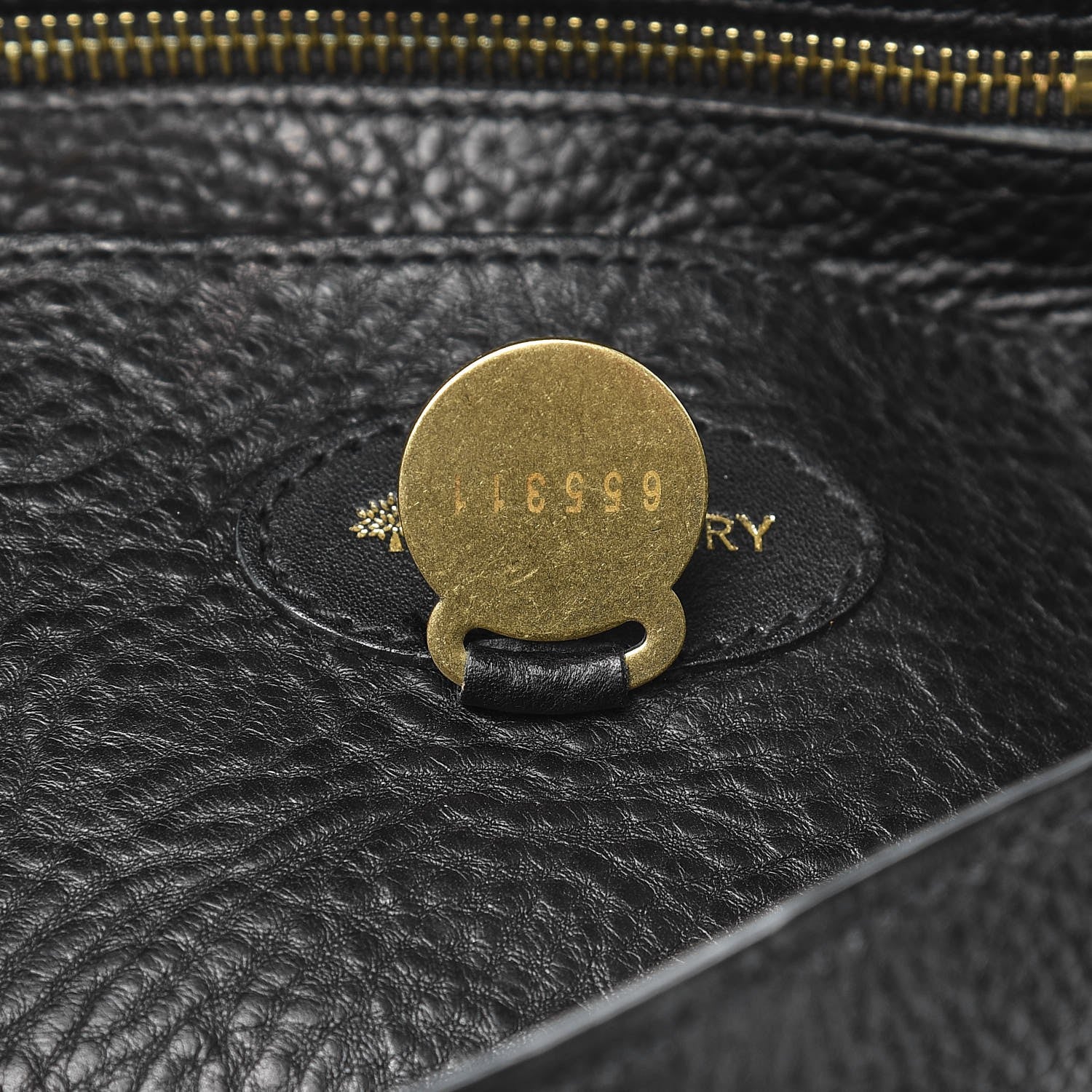 Mulberry Natural Leather Bayswater Black 7 of 13