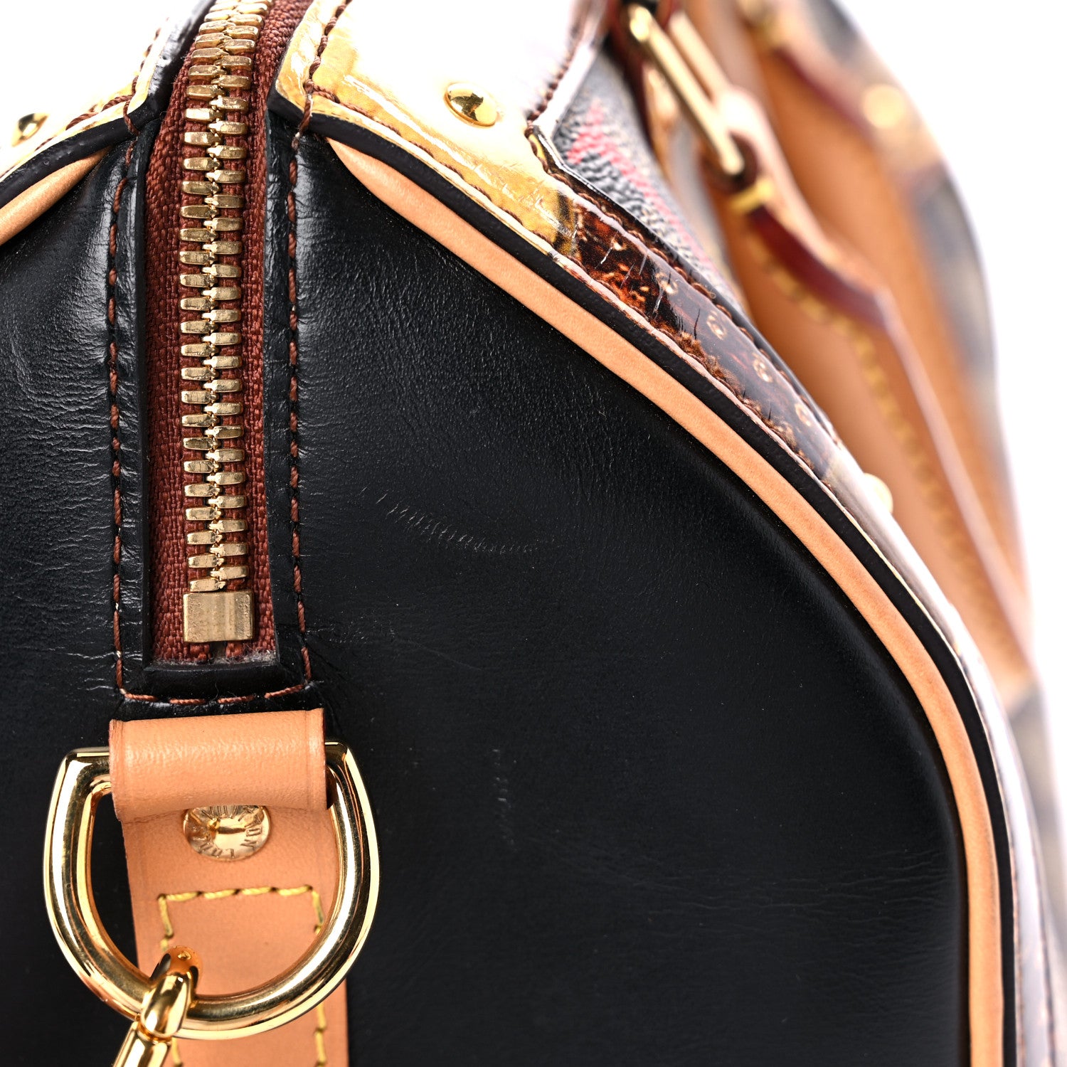 Louis Vuitton Transformed Damier Ebene Time Trunk Speedy Bandouliere 25 Black 12 of 14