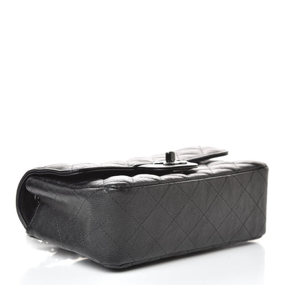 Chanel Crumpled Calfskin Quilted Mini Rectangular Flap So Black 4 of 11