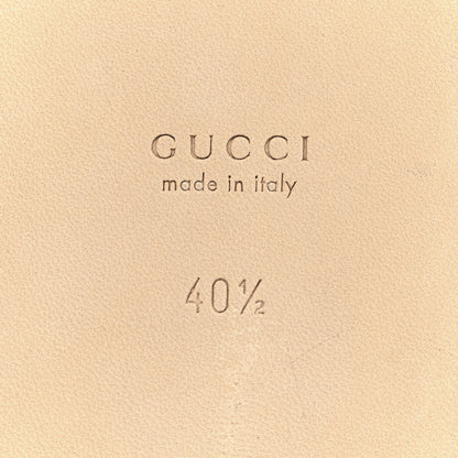 Gucci Canvas GG Monogram Horsebit Flat Slide Sandals 40.5 Rosso Ancora 8 of 10
