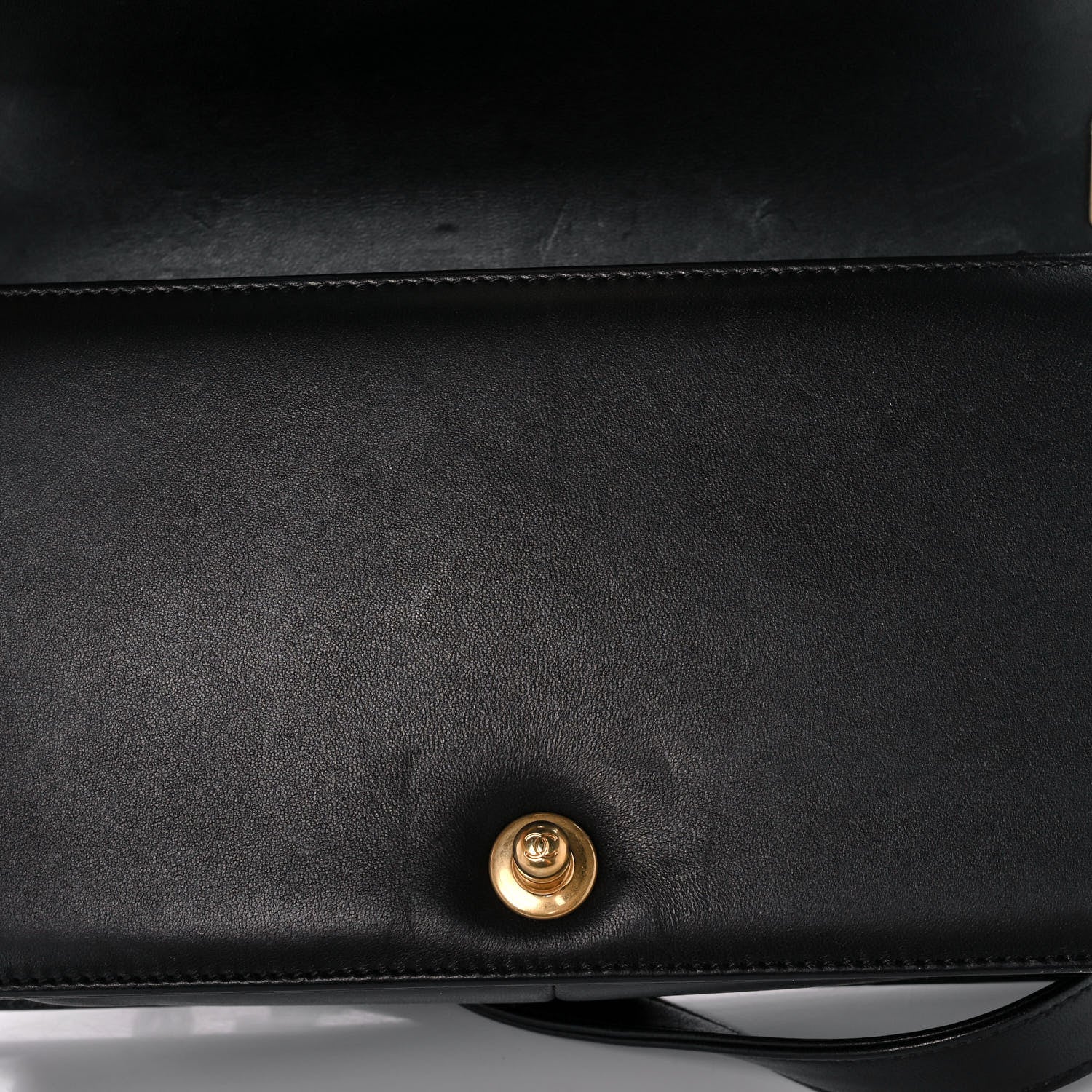 Chanel Lambskin Quilted Medium Boy Flap Black 16 of 17