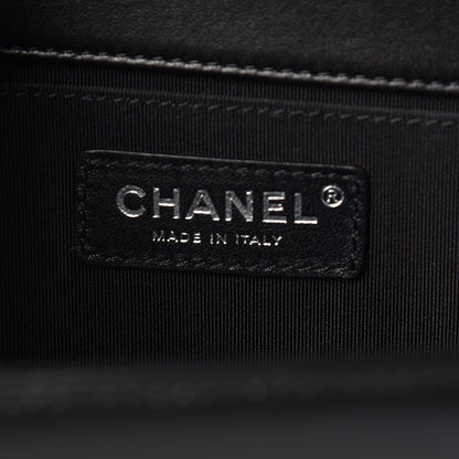 Chanel Lambskin Quilted Medium Boy Flap Black 8 of 10