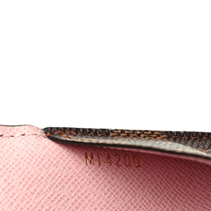Louis Vuitton Damier Ebene Recto Verso Card Holder Rose Ballerine 7 of 7