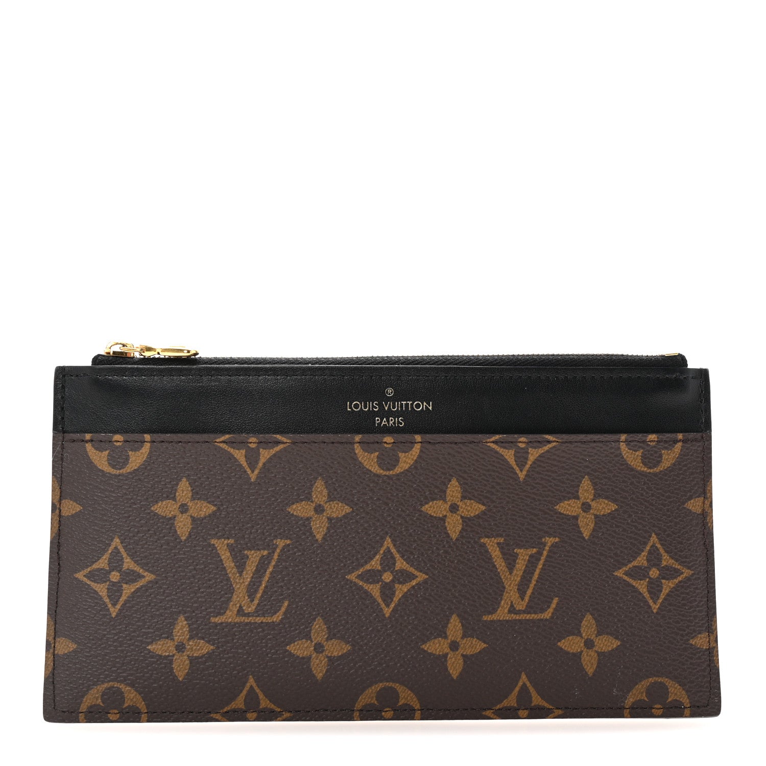 Louis Vuitton Monogram Slim Purse Black 1 of 6