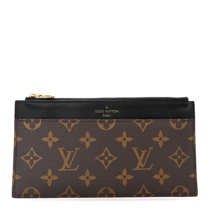 Louis Vuitton Monogram Slim Purse Black 1 of 6
