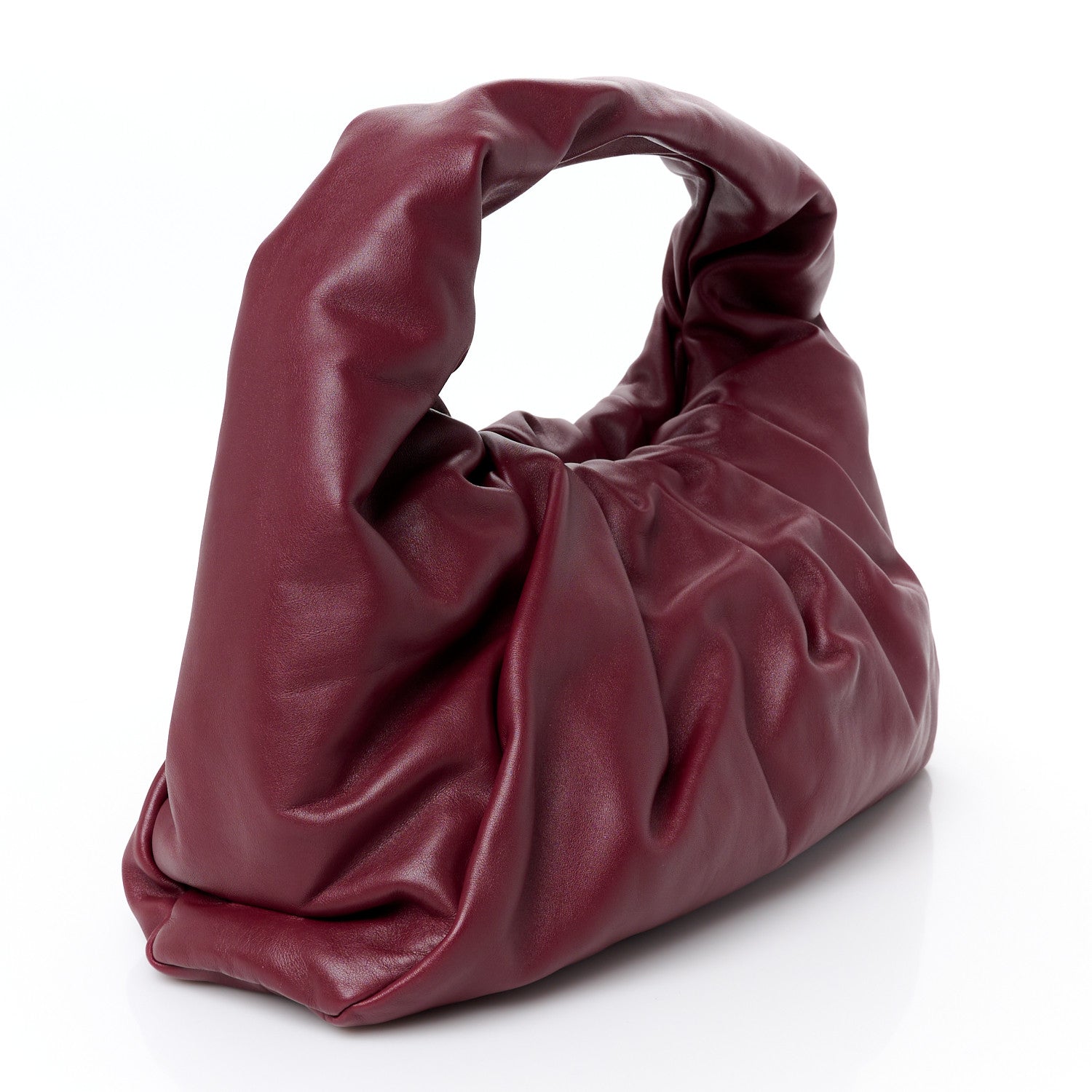 Bottega Veneta Smooth Butter Calfskin Small The Shoulder Pouch Dark Red 3 of 10