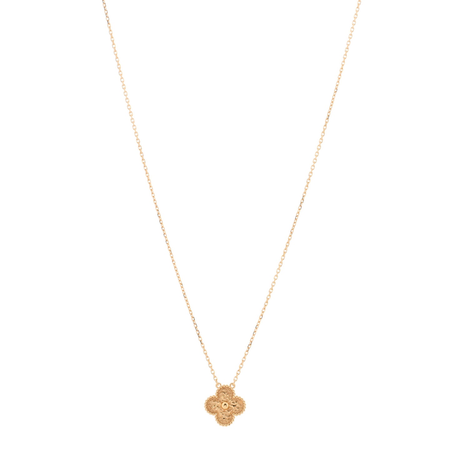 18K Yellow Gold Vintage Alhambra Pendant Necklace