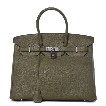 Hermes Togo Birkin 35 Vert Olive 1 of 32