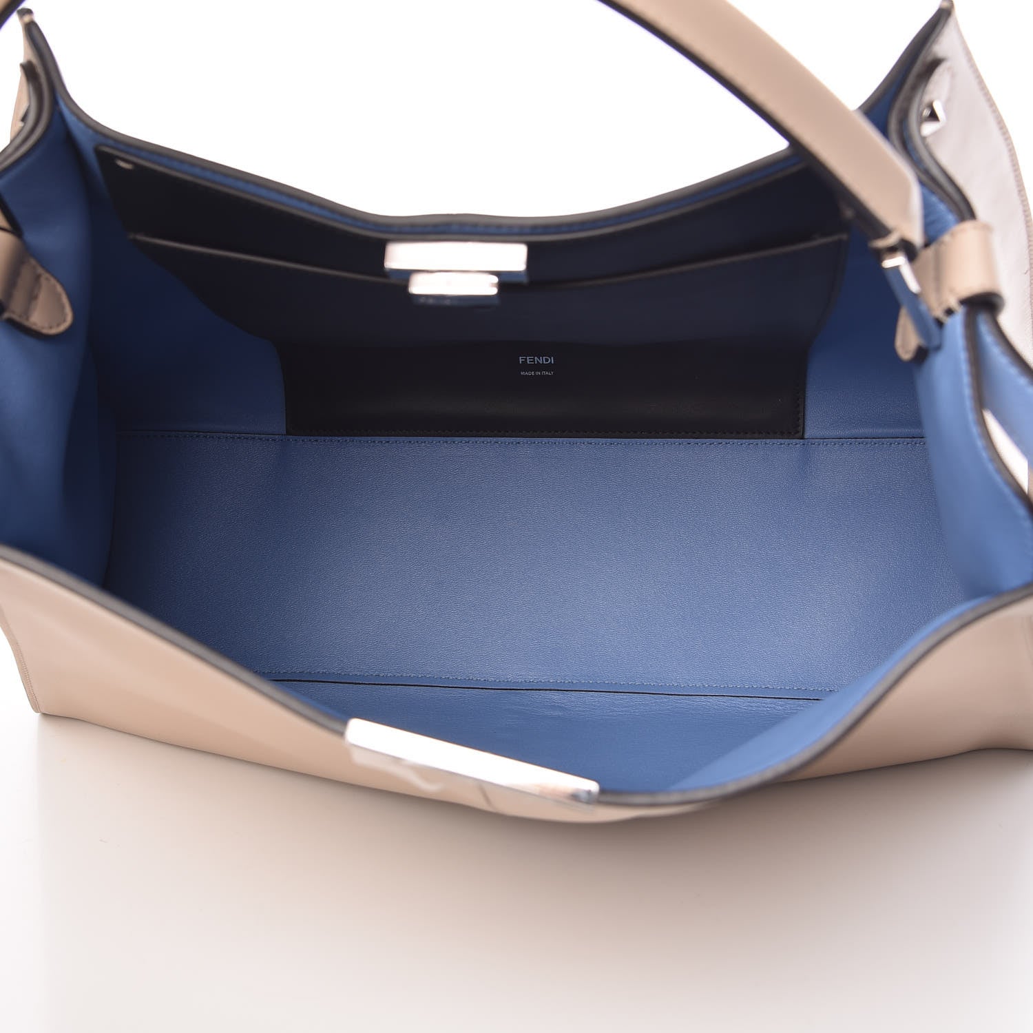Fendi Vitello Seta Century Large Peekaboo X-Lite Nuvola Black 5 of 10