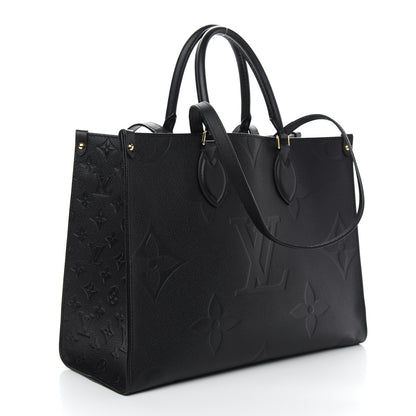 Louis Vuitton Empreinte Monogram Giant Onthego MM Black 3 of 11