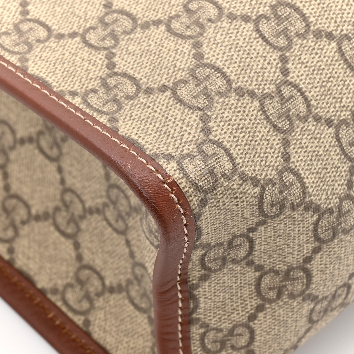 Gucci GG Plus Monogram Small Signature Web Loop Vertical Tote Light Brown 11 of 15