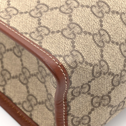 Gucci GG Plus Monogram Small Signature Web Loop Vertical Tote Light Brown 11 of 15