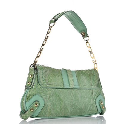 Dolce & Gabbana Snakeskin Small Shoulder Bag Green 3 of 10