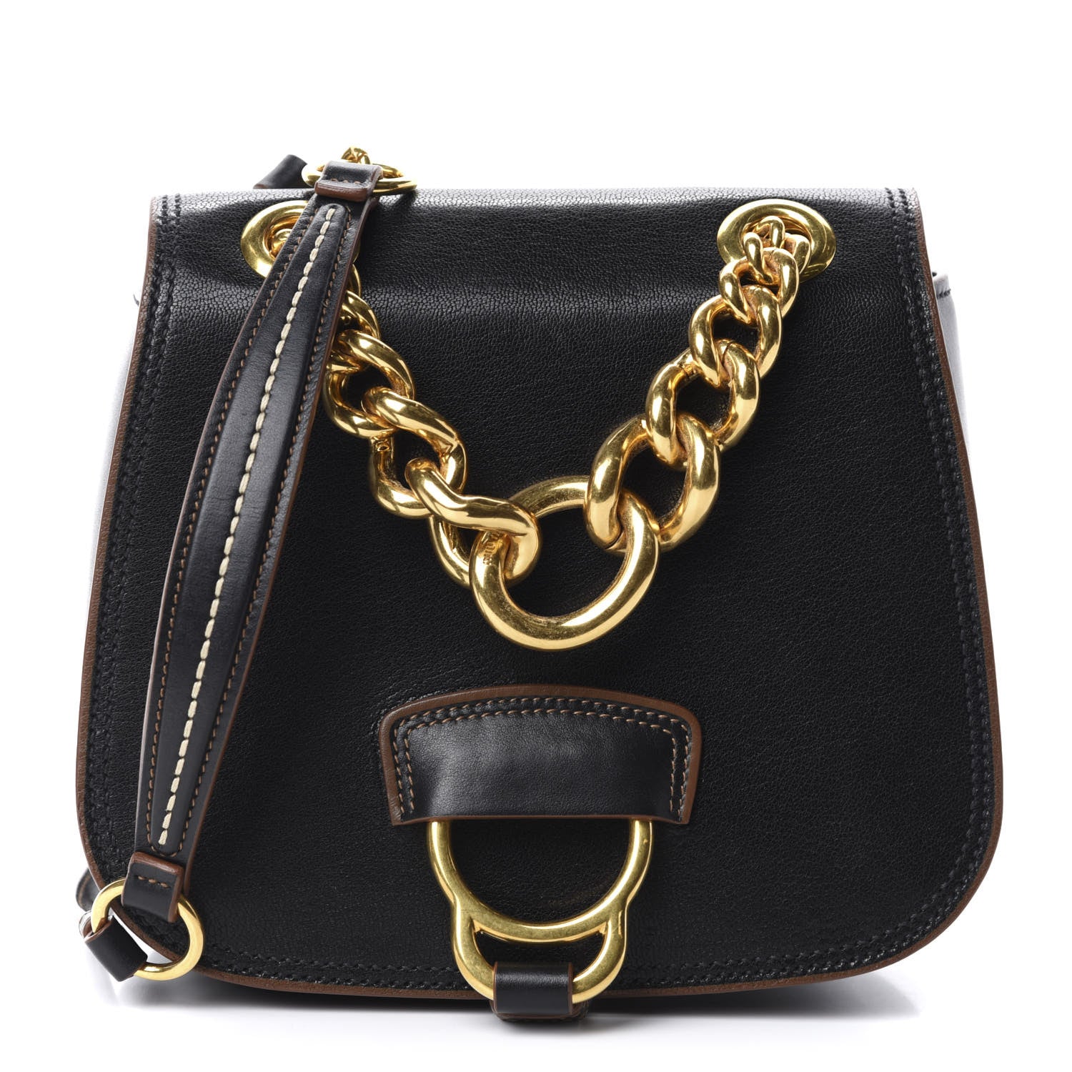 Miu Miu Goatskin Madras Dahlia Black 1 of 16