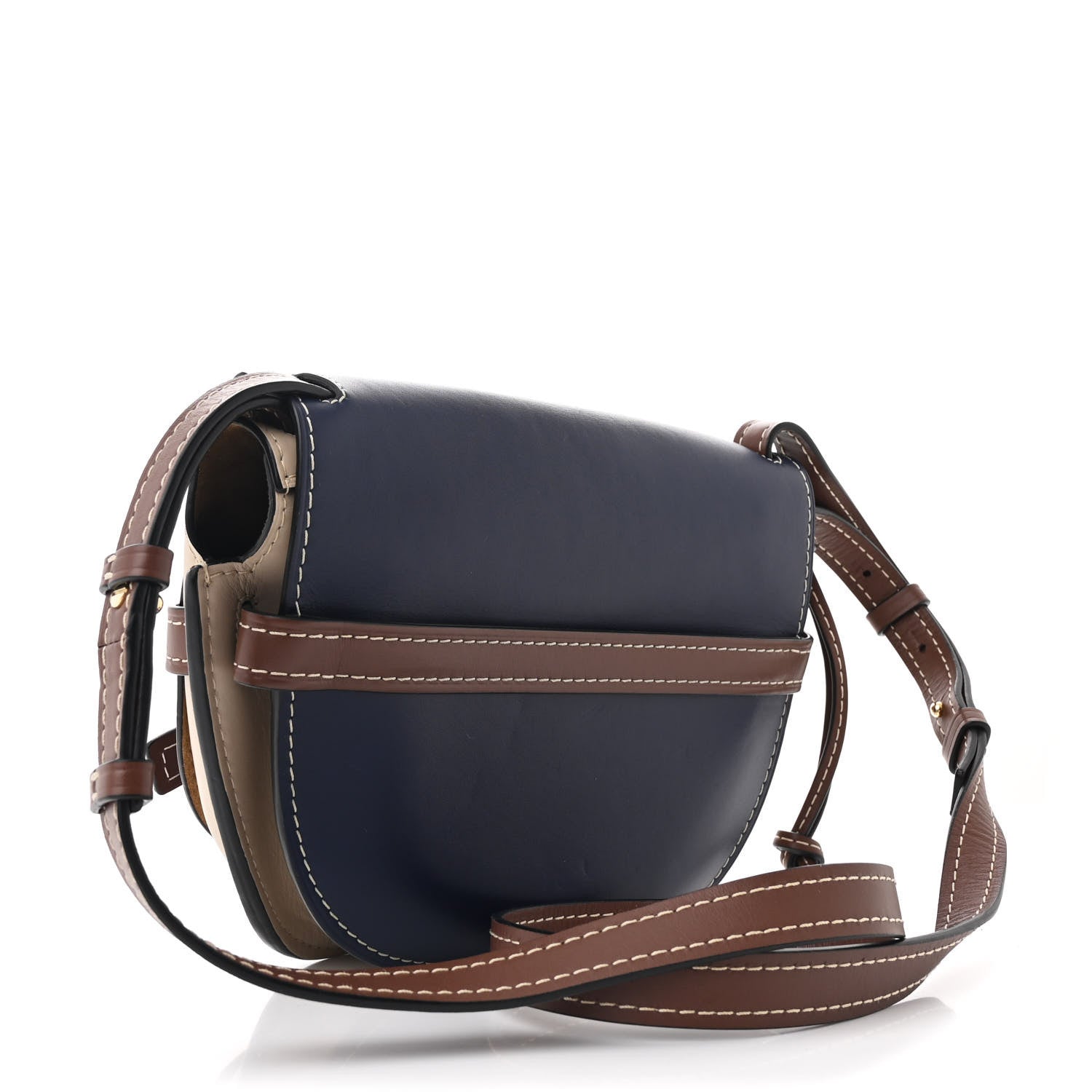 Loewe Calfskin Small Gate Crossbody Bag Blue 3 of 10