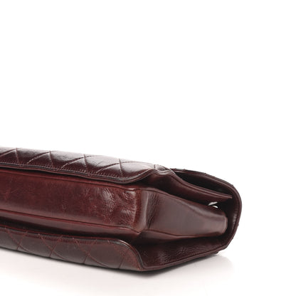 Chanel Calfskin Quilted Large Perfect Edge Flap Burgundy 9 of 10