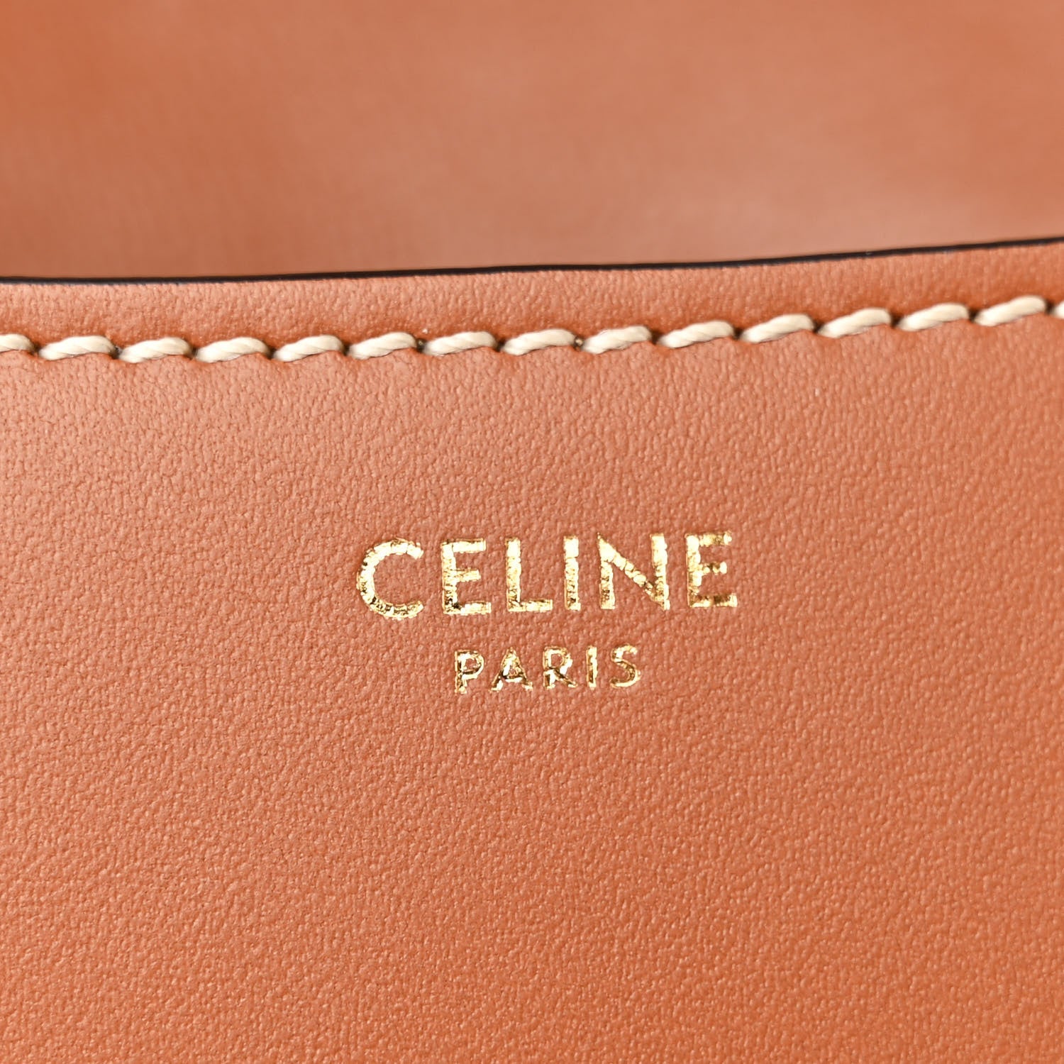Celine Maillon Triomphe Jacquard Canvas Calfskin Small Crecy Bag Navy Tan 6 of 12