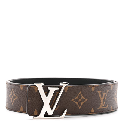 Louis Vuitton Calfskin Monogram 40mm LV Initiales Reversible Belt 95 38 Black 1 of 6