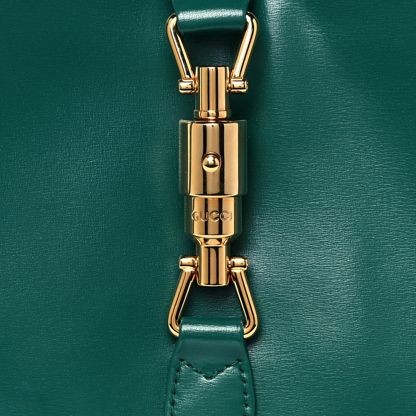 Boarded Dyana Lux Calfskin Small Jackie 1961 Hobo Emerald