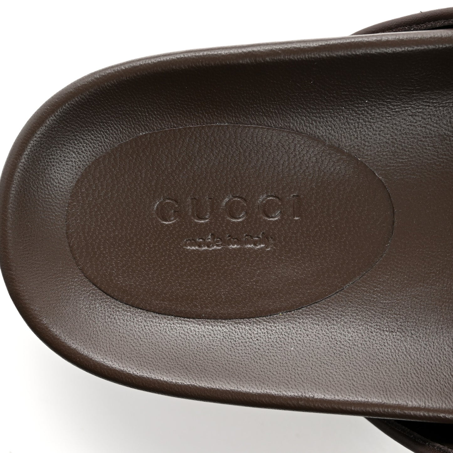 GG Supreme Monogram Miro Soft Calfskin Womens Horsebit Slippers 40 Beige Ebony New Acero