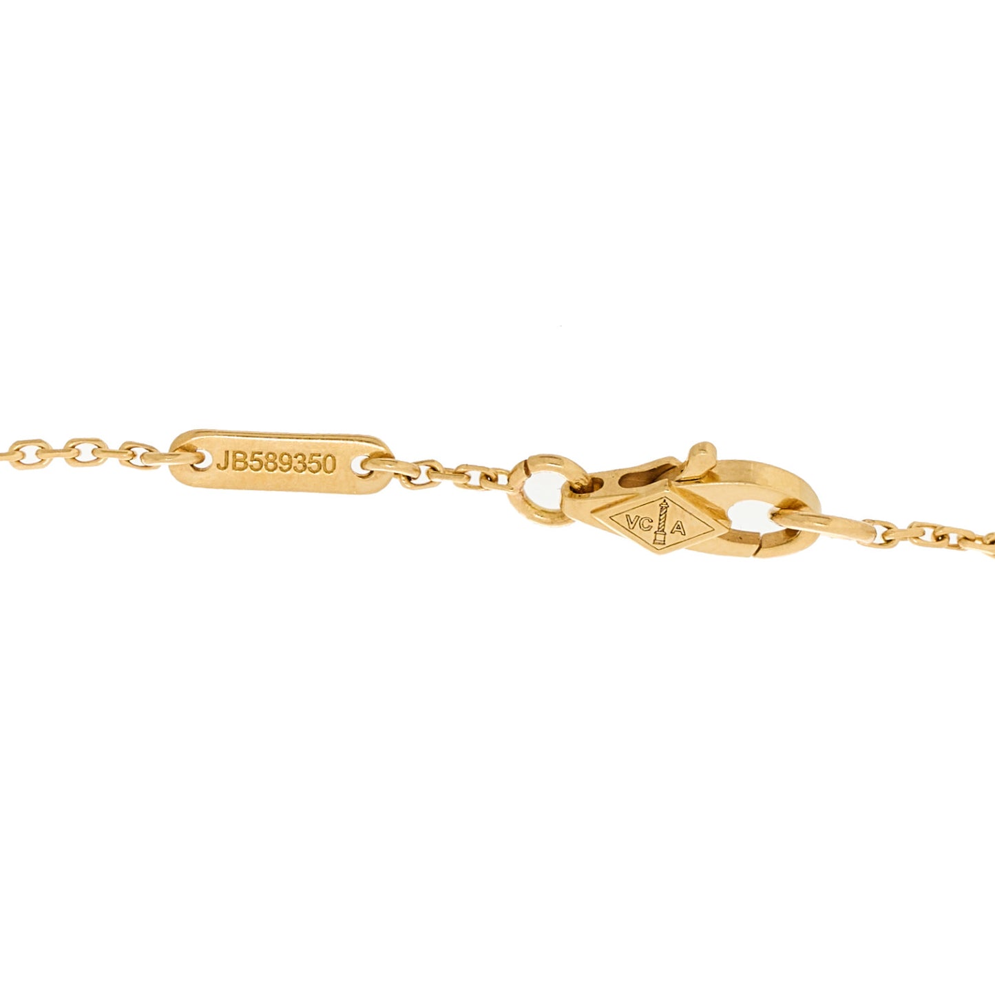 18K Yellow Gold Mother of Pearl Sweet Alhambra Bracelet