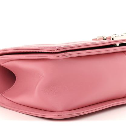 Chanel Calfskin Chevron Quilted Medium Boy Flap Pink 9 of 12