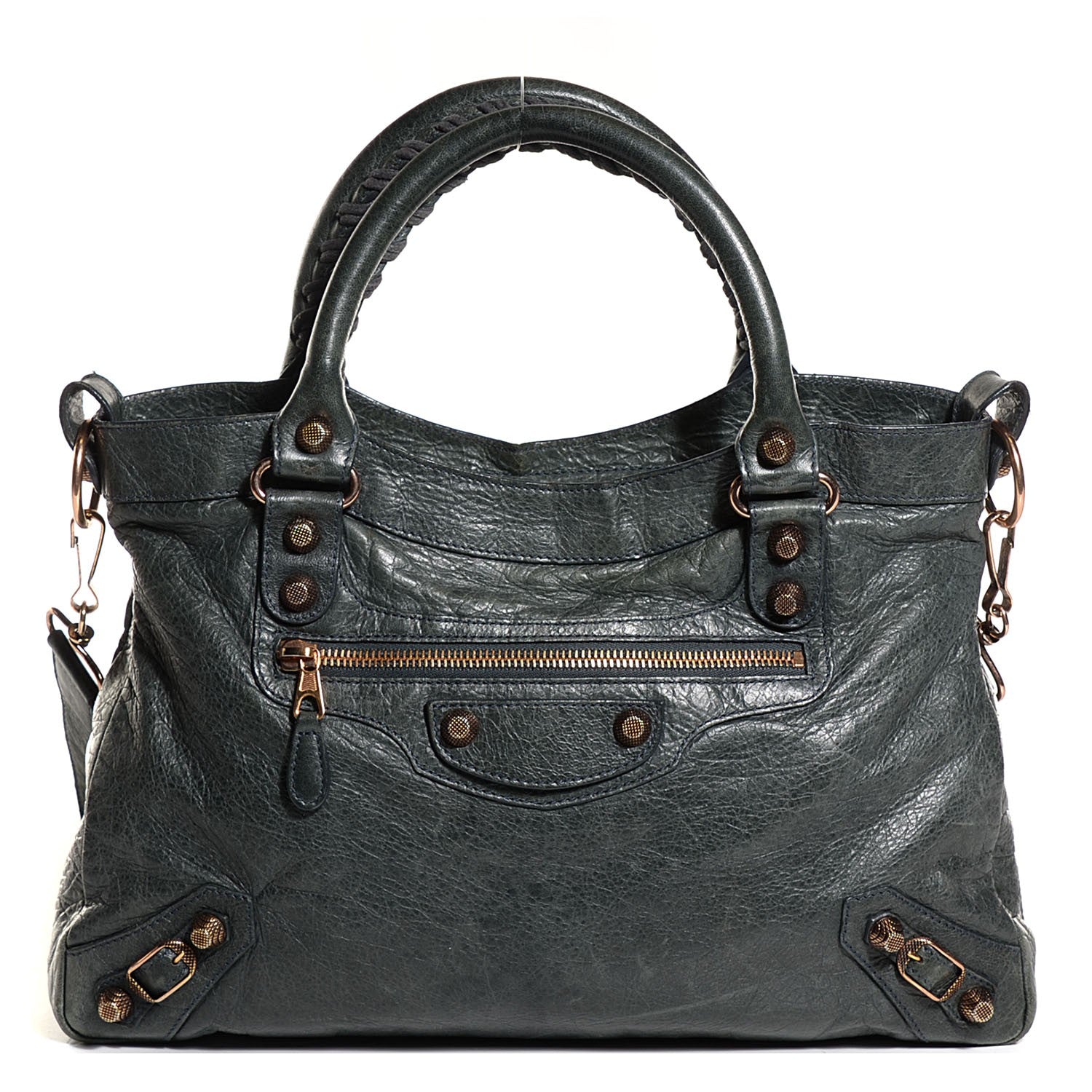 Balenciaga Agneau Giant 12 Rose Gold Hardware Town Anthracite 1 of 12