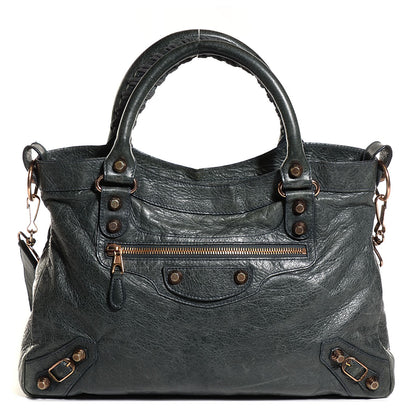 Balenciaga Agneau Giant 12 Rose Gold Hardware Town Anthracite 1 of 12